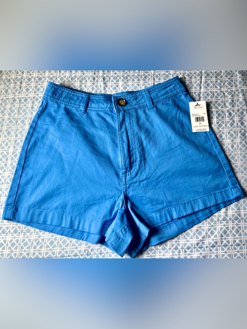 Billabong women’s high waisted blue shorts NWT Size 25